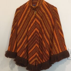Vintage Women's Cape With Fringe